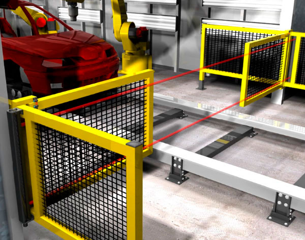 Dispositivos luz de segurança de feixe único | E-Service Rio